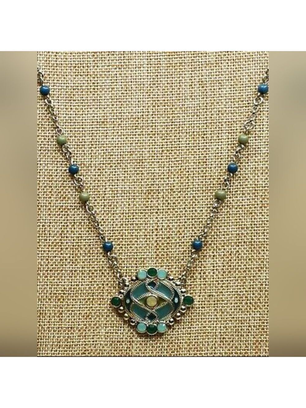Green And Blue Lia Sophia Necklace - Picture 7 of 12